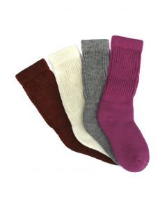 Four assorted woolen socks