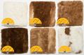 Fur texture samples in various colors