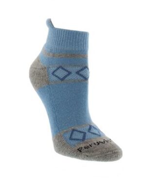 Stylish blue sock with pattern