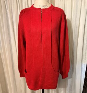 Casual red sweater display
