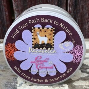 Natural skincare product in round container