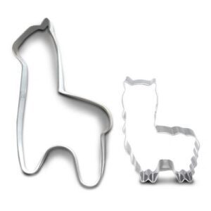 Two llama cookie molds
