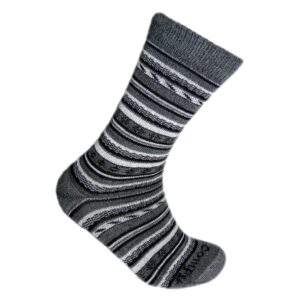 Black and white striped sock