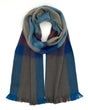 Blue and gray fashion scarf